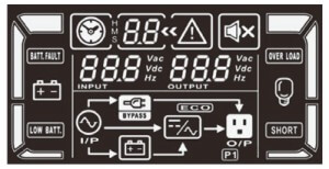 Panel LCD del sai 3000VA Lapara LA-ON-3K-SH Panel LED del Sai Lapara 3000VA LA-ON-3K-SH